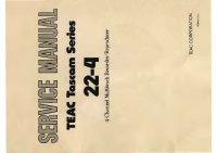 Tascam 22-4 - Service Manual